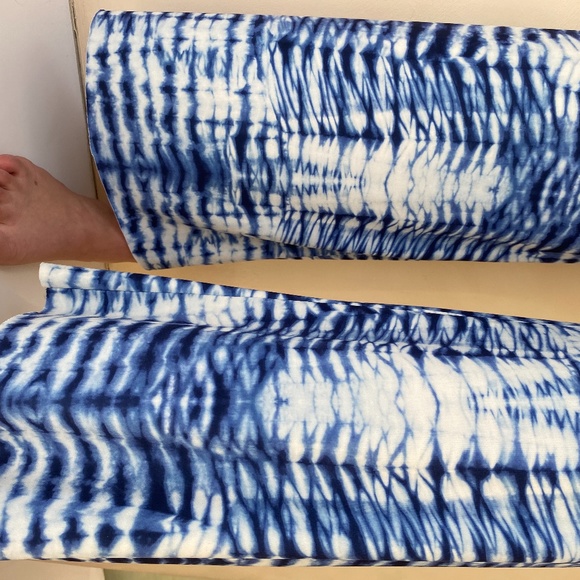 Blue and white flare pants - Picture 5 of 5